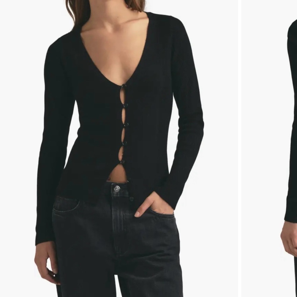 Favorite Daughter The Serena Rib Merino Wool‎ Cardigan size S